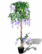 vidaXL Изкуствено дърво Глициния в саксия 90 см