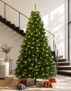 vidaXL Изкуствено коледно дърво с хингед 300 см 1000 LED светодиода