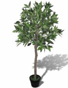 vidaXL Изкуствено Лаврово дърво в саксия 120 см