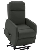 vidaXL Изправящ стол антрацит изкуствена кожа