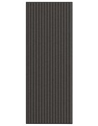 vidaXL Изтривалка раирана черна и сива 115x300 см