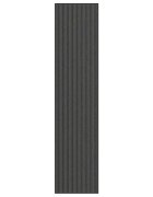vidaXL Изтривалка раирана черна и сива 115x500 см