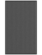 vidaXL Изтривалка раирана черна и сива 90x150 см