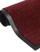 vidaXL Изтривалка тъфтинг 60x180 см червена