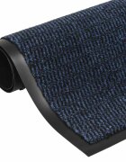 vidaXL Изтривалка тъфтинг 60x180 см синя