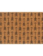 vidaXL Изтривалка за врата натурална 45x75 см тъфтинг кокосови влакна
