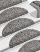 vidaXL Изтривалки за стълби 10 бр. 56x17x3 см сиви полукръгли