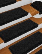 vidaXL Изтривалки за стълби 10 бр. 65x21x4 см черни с правоъгълен кант