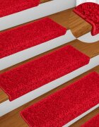 vidaXL Изтривалки за стълби 10 бр. 65x21x4 см червени правоъгълни кант