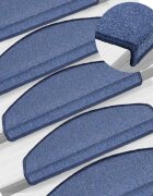 vidaXL Изтривалки за стълби 10 бр. 65x24x4 см сини полукръгли големи