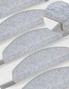 vidaXL Изтривалки за стълби 10 бр. 65x24x4 см светлосиви полукръгли големи