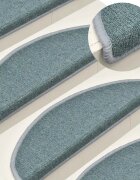 vidaXL Изтривалки за стълби 15 бр. 56x17x3 см морскосини полукръгли