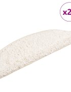 vidaXL Изтривалки за стълби 20 бр. 56x17x3 см бели полукръгли