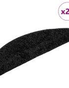 vidaXL Изтривалки за стълби 20 бр. 56x17x3 см черни полукръгли