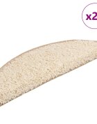vidaXL Изтривалки за стълби 20 бр. 56x17x3 см кремави полукръгли