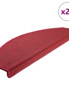 vidaXL Изтривалки за стълби 20 бр. 65x24x4 см червени полукръгли големи