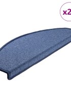 vidaXL Изтривалки за стълби 20 бр. 65x24x4 см сини полукръгли големи