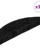 vidaXL Изтривалки за стълби 30 бр. 56x17x3 см черни полукръгли