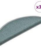 vidaXL Изтривалки за стълби 30 бр. 56x17x3 см морскосини полукръгли