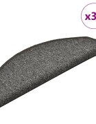 vidaXL Изтривалки за стълби 30 бр. 56x17x3 см тъмносиви полукръгли