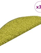 vidaXL Изтривалки за стълби 30 бр. 56x17x3 см зелени полукръгли