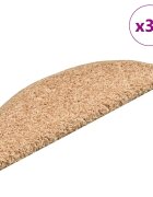 vidaXL Изтривалки за стълби 30 бр. 56x17x3 см златни полукръгли