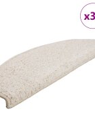 vidaXL Изтривалки за стълби 30 бр. 65x21x4 см бели полукръгли големи