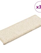 vidaXL Изтривалки за стълби 30 бр. 65x21x4 см бели с правоъгълен кант