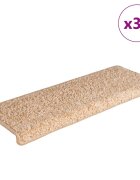 vidaXL Изтривалки за стълби 30 бр. 65x21x4 см златисти правоъгълни кант