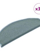 vidaXL Изтривалки за стълби 30 бр. 65x24x4 см морско сини полукръгли големи