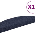 vidaXL Изтривалки за стълби самозалепващи се 15 бр. 65x21x4 см сини полукръгли големи