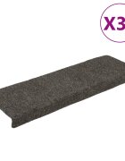 vidaXL Изтривалки за стълби самозалепващи се 30 бр. 65x21x4 см антрацит правоъгълен ръб