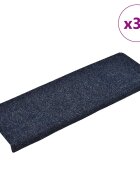 vidaXL Изтривалки за стълби самозалепващи се 30 бр. 65x21x4 см сини правоъгълни кант