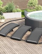 vidaXL Извити соларни панели за отопление на басейн 3 бр 110x65 см