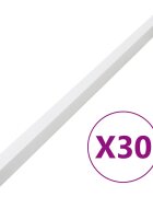 vidaXL Кабелен канал 33x33 мм 30 м PVC