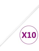 vidaXL Кабелни канали Ø20 мм 10 м PVC