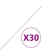 vidaXL Кабелни канали с клипсове Ø16 мм 30 м PVC