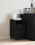 vidaXL Кабинет на колела отстрани 33 x 38 x 60 см Инженерна дървесина