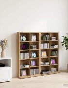 vidaXL Кабинет за CD 2 бр. Дъб артизан 65 x 235 x 975 см