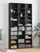 vidaXL Кабинет за CD Черния дъб 101 x 23 x 1775 см