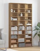 vidaXL Кабинет за CD Дъб 101 x 23 x 1775 см Инженерна дървесина