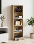 vidaXL Кабинет за CD Дъб артизан 33 x 235 x 975 см