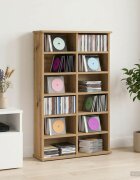 vidaXL Кабинет за CD Дъб артизан 60 x 17 x 92 см Инженерна дървесина