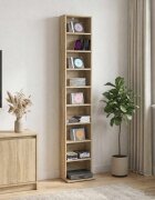 vidaXL Кабинет за CD Дъб сонома 33 x 235 x 175 см Инженерна дървесина