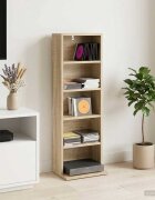 vidaXL Кабинет за CD Дъб сонома 33 x 235 x 975 см