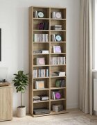 vidaXL Кабинет за CD Дъб сонома 65 x 235 x 175 см Инженерна дървесина