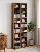 vidaXL Кабинет за CD Дъбова дървесина 65 x 235 x 175 см