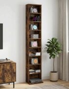 vidaXL Кабинет за CD Опушен дъб 33 x 235 x 175 см Инженерна дървесина