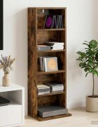 vidaXL Кабинет за CD Опушен дъб 33 x 235 x 975 см