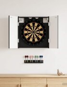 vidaXL Кабинет за дартборд ALKMAAR Черно 525 x 105 x 535 см